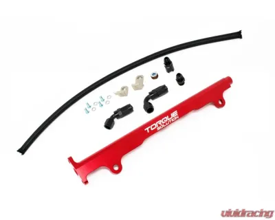 Torque Solution Red Billet Fuel Rail Mitsubishi Evolution X 2008-2015 - TS-EV-485R
