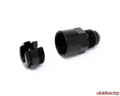 Torque Solution 3/8" SAE to -8AN Male Flare Locking Quick Disconnect Adapter Fitting - TS-FTG-004