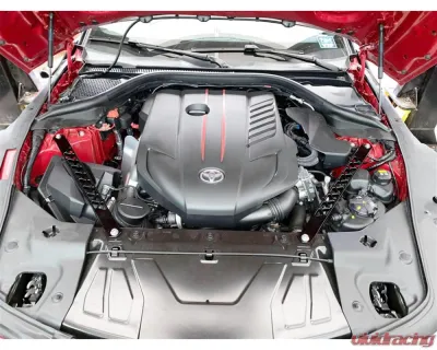 Torque Solution Silver Billet Strut Cross Braces Toyota GR Supra MKV A90|A91 2020+ - TS-GR-642S