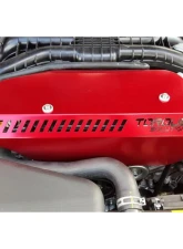 Torque Solution Red Engine Pulley Cover Subaru WRX 2015+                                     - TS-SU-289R - Image 2