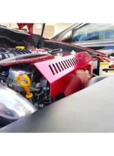 Torque Solution Red Engine Pulley Cover Subaru WRX 2015+                                     - TS-SU-289R - Image 6