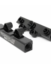 Torque Solution Black V2 Billet Aluminum Top Feed Fuel Rails Subaru WRX | STI | Legacy GT | Forester XT 2002-2021                                     - TS-SU-400BK.2 - Image 2