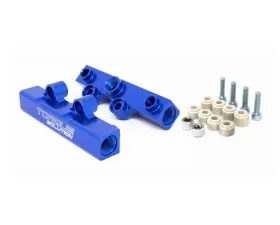 Torque Solution Blue V2 Billet Aluminum Top Feed Fuel Rails Subaru WRX | STI | Legacy GT | Forester XT 2002-2021