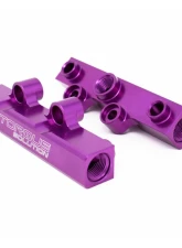 Torque Solution Purple V2 Billet Aluminum Top Feed Fuel Rails Subaru WRX | STI | Legacy GT | Forester XT 2002-2021                                     - TS-SU-400PR.2 - Image 2