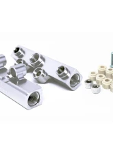 Torque Solution Silver V2 Billet Aluminum Top Feed Fuel Rails Silver Subaru WRX | STI | Legacy GT | Forester XT 2002-2021                                     - TS-SU-400S.2 - Image 2