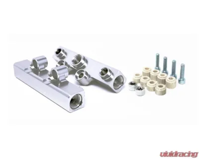 Torque Solution Silver V2 Billet Aluminum Top Feed Fuel Rails Silver Subaru WRX | STI | Legacy GT | Forester XT 2002-2021 - TS-SU-400S.2