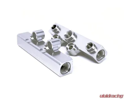 Torque Solution Silver V2 Billet Aluminum Top Feed Fuel Rails Silver Subaru WRX | STI | Legacy GT | Forester XT 2002-2021 - TS-SU-400S.2