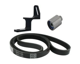 Torque Solution Black Reversed Intake Manifold Alternator Relocation Bracket Kit Subaru WRX | STI | Legacy | Forester 2002-2018