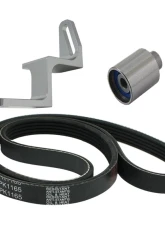 Torque Solution Silver Reversed Intake Manifold Alternator Relocation Bracket Kit Subaru WRX | STI | Legacy | Forester 2002-2018                                     - TS-SU-440S-K - Image 4