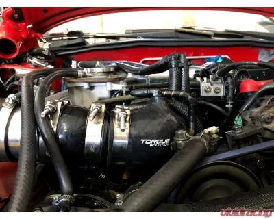 Torque Solution Black 2.4" Turbo Inlet Hose Subaru WRX | STI | Legacy | Forester 2002-2018 - TS-SU-463BK