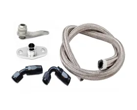 Torque Solution -10AN Turbo Oil Return Line Kit Subaru EJ