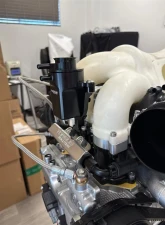 Torque Solution Silver Coolant Expansion Tank Pedestal Subaru | Saab 2002-2022                                     - TS-SU-679-P - Image 2