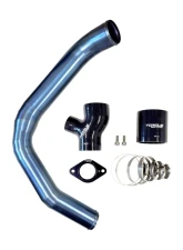 Torque Solution Titanium Burnt Blue Top Mount Charge Pipe Subaru WRX 2015-2021                                     - TS-SU-843-BU - Image 4