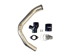 Torque Solution Titanium Brushed/Raw Top Mount Charge Pipe Subaru WRX 2015-2021