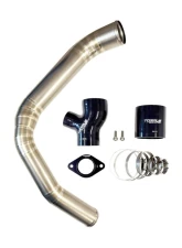 Torque Solution Titanium Brushed/Raw Top Mount Charge Pipe Subaru WRX 2015-2021                                     - TS-SU-843-RW - Image 4
