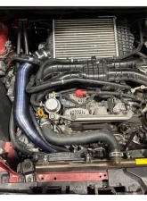 Torque Solution Titanium Brushed/Raw Top Mount Charge Pipe Subaru WRX 2015-2021                                     - TS-SU-843-RW - Image 3