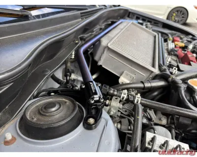 Torque Solution Titanium Brushed/Raw Strut Brace Subaru WRX | STI 2008-2021 - TS-SU-866-RW