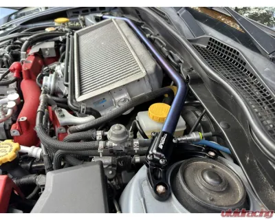 Torque Solution Titanium Brushed/Raw Strut Brace Subaru WRX | STI 2008-2021 - TS-SU-866-RW