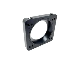 Torque Solution Black Big Bore 76mm Throttle Body Adapter Subaru STI | WRX | Forester XT 2004-2021