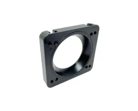 Torque Solution Big Bore 76mm Throttle Body Adapter Standard Bore Intake Manifolds Black Subaru STI | WRX | Forester XT 2004-2021