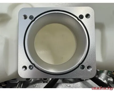 Torque Solution Black Big Bore 76mm Throttle Body Adapter Subaru STI | WRX | Forester XT 2004-2021 - TS-SU-870O-BK