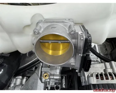 Torque Solution Silver Big Bore 76mm Throttle Body Adapter Subaru STI | WRX | Forester XT 2004-2021 - TS-SU-870P-S