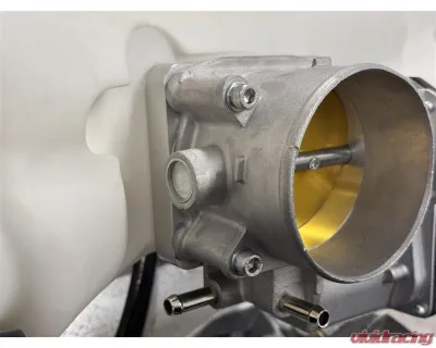 Torque Solution Silver Big Bore 76mm Throttle Body Adapter Subaru STI | WRX | Forester XT 2004-2021 - TS-SU-870P-S