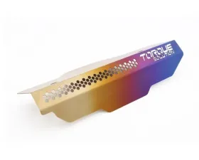 Torque Solution Engine Pulley Cover Titanium Burnt Purple/Blue