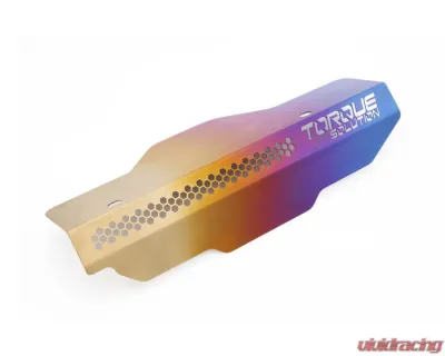 Torque Solution Engine Pulley Cover Titanium Burnt Purple/Blue Subaru | Saab 2002-2021 - TS-SU-879-PR