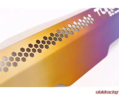 Torque Solution Engine Pulley Cover Titanium Burnt Purple/Blue Subaru | Saab 2002-2021 - TS-SU-879-PR