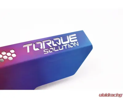 Torque Solution Engine Pulley Cover Titanium Burnt Purple/Blue Subaru | Saab 2002-2021 - TS-SU-879-PR
