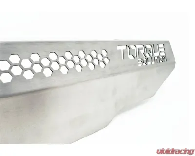 Torque Solution Engine Pulley Cover Titanium Brushed/Raw Subaru | Saab 2002-2021 - TS-SU-879-RW