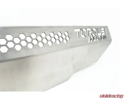 Torque Solution Engine Pulley Cover Titanium Brushed/Raw - TS-SU-879-RW