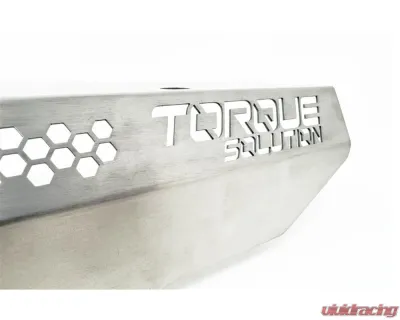 Torque Solution Engine Pulley Cover Titanium Brushed/Raw Subaru | Saab 2002-2021 - TS-SU-879-RW