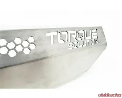 Torque Solution Engine Pulley Cover Titanium Brushed/Raw - TS-SU-879-RW