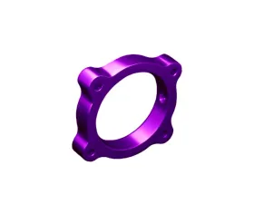 Torque Solution Purple Throttle Body Spacer Hyundai Genesis 2013+