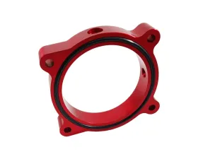 Torque Solution Red Throttle Body Spacer Ford Mustang GT 5.0L 2011-2016
