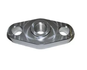 Torque Solution Billet Oil Feed Inlet Flange Universal T3/T4 Turbos