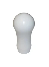 Torque Solution White Universal 10x1.25 Delrin Tear Drop Tall Shift Knob                                     - TS-UNI-142w - Image 2
