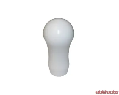 Torque Solution White Universal 10x1.25 Delrin Tear Drop Tall Shift Knob - TS-UNI-142w