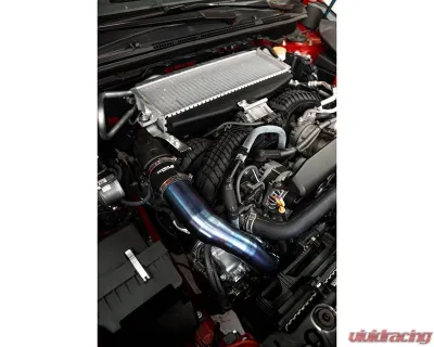 Torque Solution Titanium Burnt Purple/Blue Top Mount Charge Pipe Subaru WRX | Ascent | Outback XT 2019+ - TS-SU-812PR