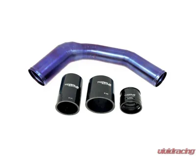 Torque Solution Titanium Burnt Purple/Blue Top Mount Charge Pipe Subaru WRX | Ascent | Outback XT 2019+ - TS-SU-812PR