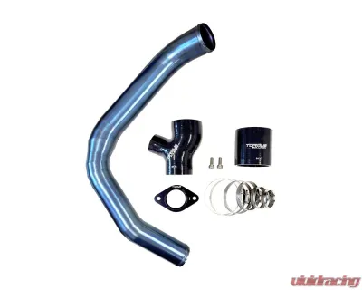 Torque Solution Titanium Burnt Blue Top Mount Charge Pipe Subaru WRX 2015-2021 - TS-SU-843-BU