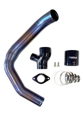 Torque Solution Titanium Burnt Purple/Blue Top Mount Charge Pipe Subaru WRX 2015-2021                                     - TS-SU-843-PR - Image 4