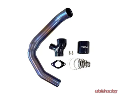 Torque Solution Titanium Burnt Purple/Blue Top Mount Charge Pipe Subaru WRX 2015-2021 - TS-SU-843-PR