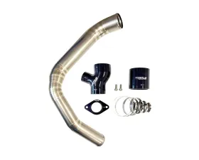 Torque Solution Titanium Brushed/Raw Top Mount Charge Pipe Subaru WRX 2015-2021