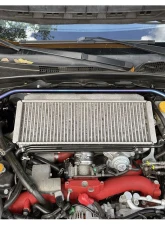 Torque Solution Titanium Brushed/Raw Strut Brace Subaru WRX | STI 2008-2021                                     - TS-SU-866-RW - Image 3