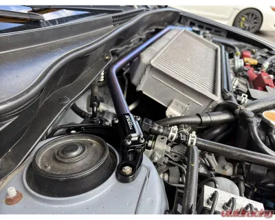 Torque Solution Titanium Brushed/Raw Strut Brace Subaru WRX | STI 2008-2021 - TS-SU-866-RW