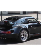 DMC Carbon Fiber Front & Rear Fenders Wide Body Kit Small Head Lights for Porsche 964 1989-1994                                     - 17942-FC - Image 3