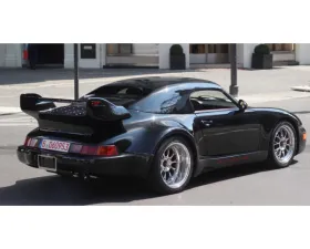 DMC Carbon Fiber Wing RSR Spoiler for Porsche 964 1989-1994, Small Headlights, Forged Carbon